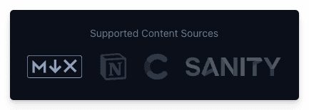Contentlayer Supported Content Sources